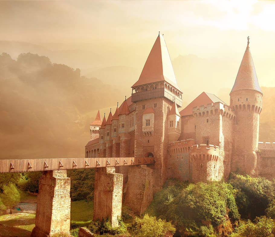 architecture, building, castle, romania, romanian, castle iron market HD wallpaper