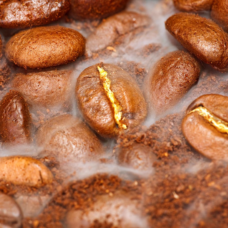 closeup, cafe, natural, cofee, coffe, coffee, brown, aroma HD wallpaper