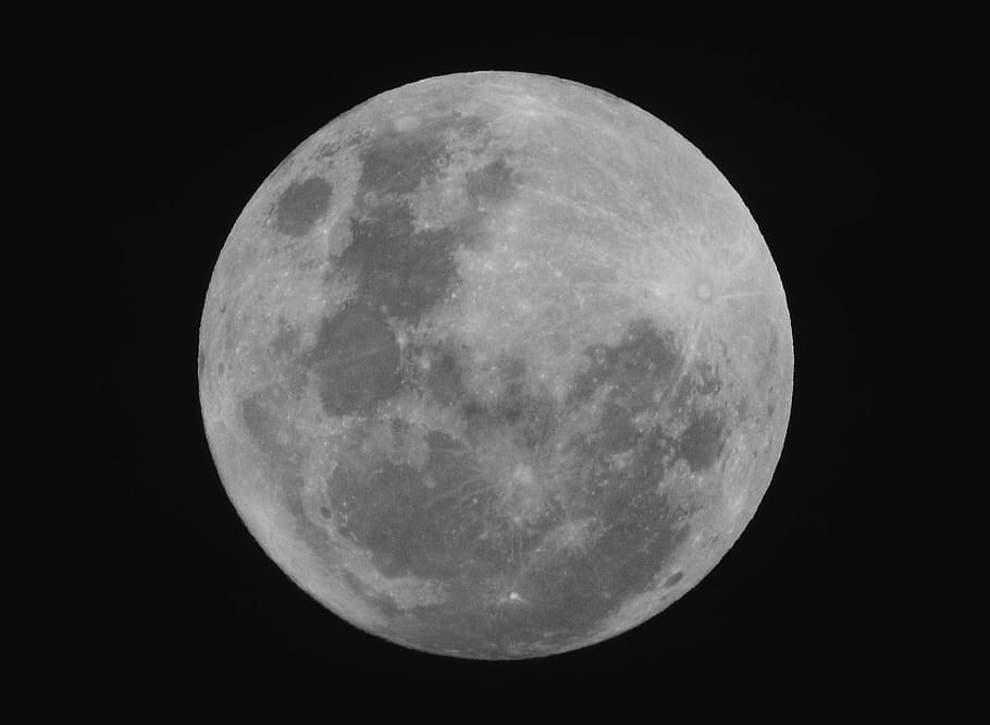 moon, super moon, 2018, wallpaper, first, new, year, sky, nature HD wallpaper