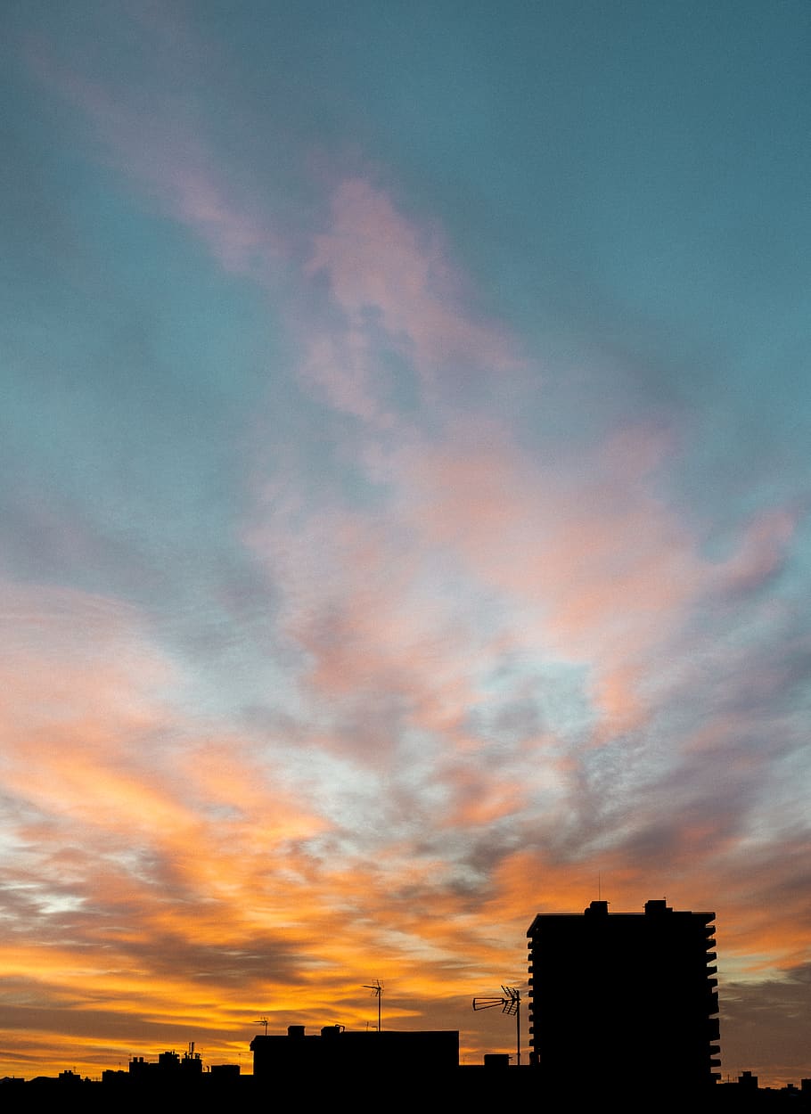 spain, isla de mallorca, cloud - sky, silhouette, architecture HD wallpaper