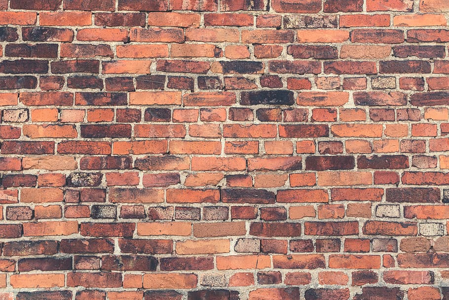 bricks, wall, texture, brick wall, full frame, backgrounds HD wallpaper