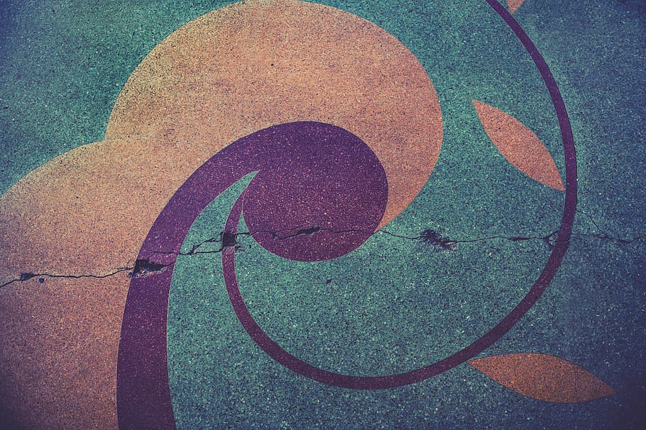 concrete pavement, sphere, astronomy, space, outer space, universe HD wallpaper