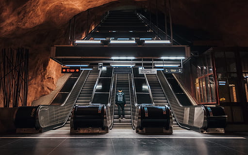 transportation, terminal, train, train station, vehicle, banister HD wallpaper