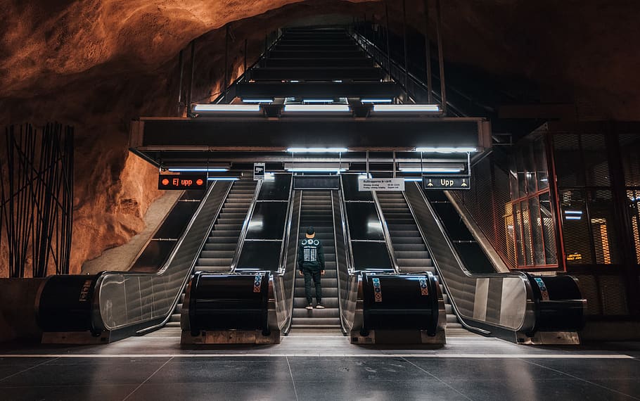transportation, terminal, train, train station, vehicle, banister HD wallpaper