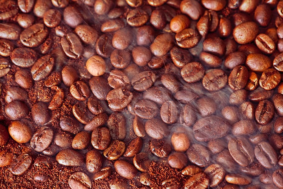 closeup, cafe, natural, cofee, coffe, coffee, brown, aroma, HD wallpaper