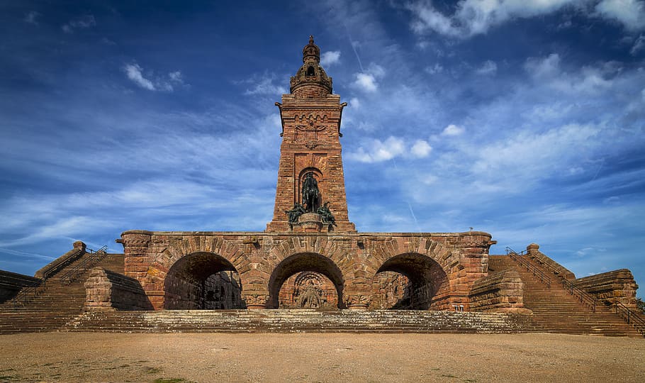 Kyffhäuser Monument, ancient, architecture, barbarossa monument HD wallpaper