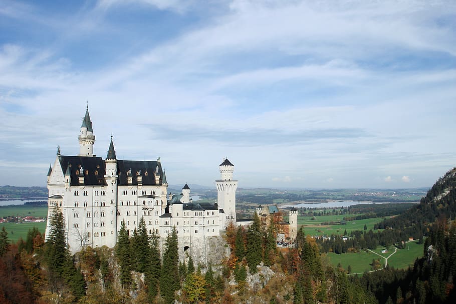 Neuchwanstein Castle, Germany, ancient, architecture, building HD wallpaper