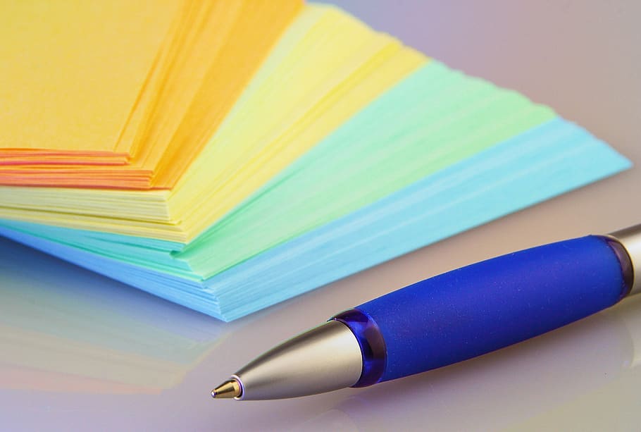 office, paper, write, pen, coolie, post it, list, colorful HD wallpaper