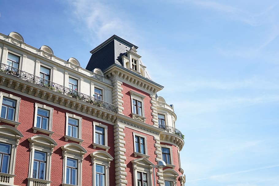 vienna, austria, architecture, office, house, window, building HD wallpaper