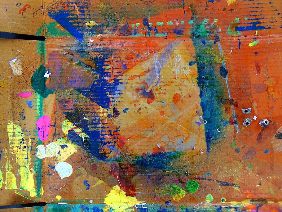 Abstract Painting, abstract expressionism, acrylic, acrylic paint HD wallpaper
