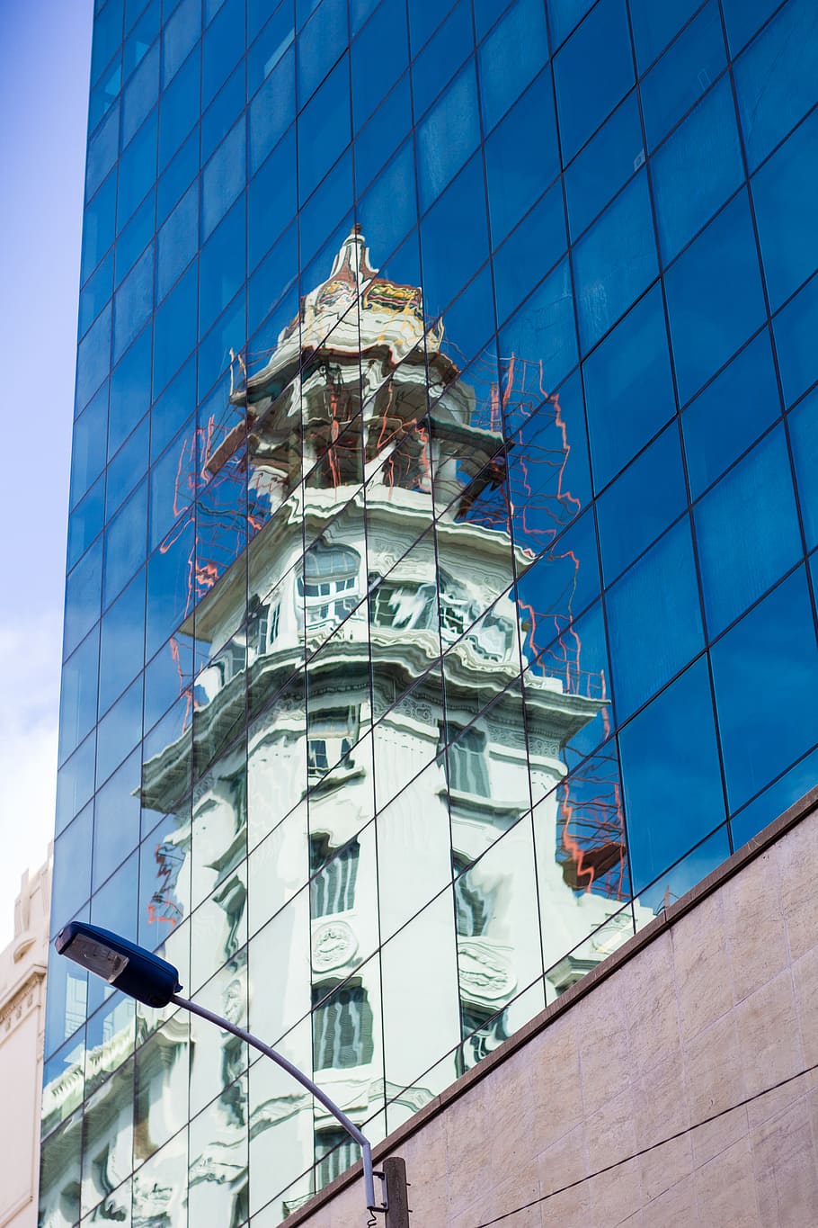 mirror reflection photography of white concrete building, uruguay, HD wallpaper