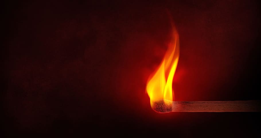 stick, match, box, fire, wood, fuel, burning, fire - natural phenomenon