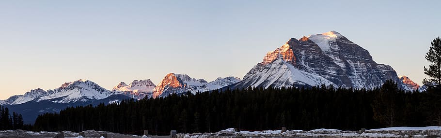 snow-capped mountains during daytime, cold temperature, winter HD wallpaper