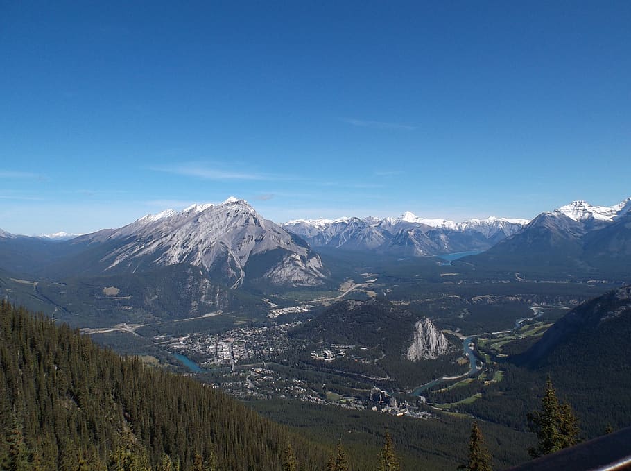 canada, alberta, banff, landscape, lake, water, nature, travel HD wallpaper