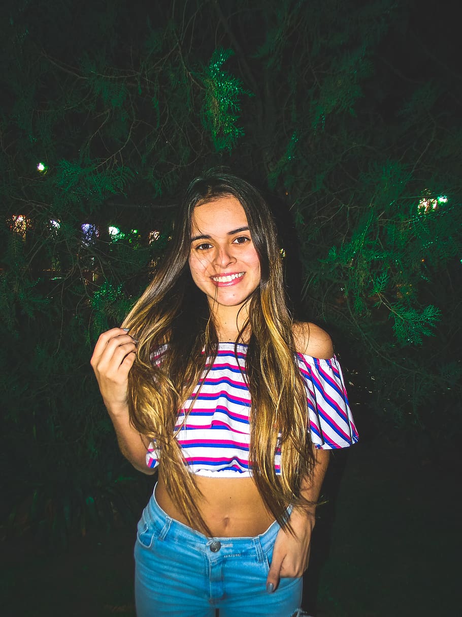 argentina, monte grande, one person, smiling, front view, long hair HD wallpaper