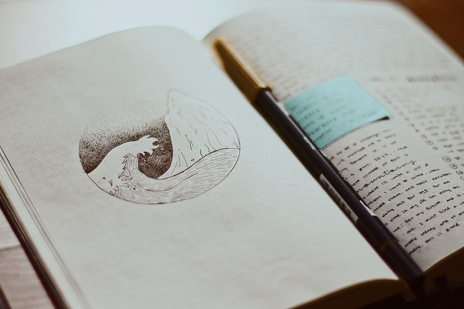 black pen on white printer book page, paper, indoors, close-up HD wallpaper