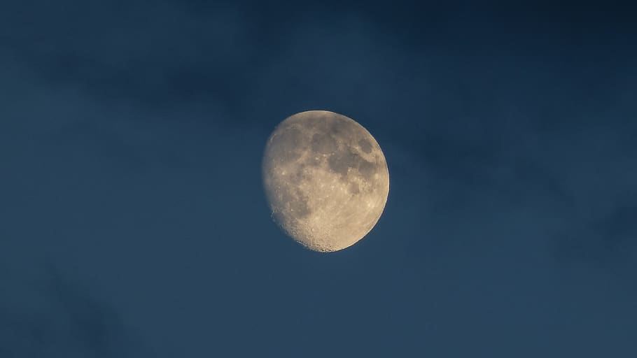 quarter moon, space, night, outdoors, outer space, universe, astronomy HD wallpaper