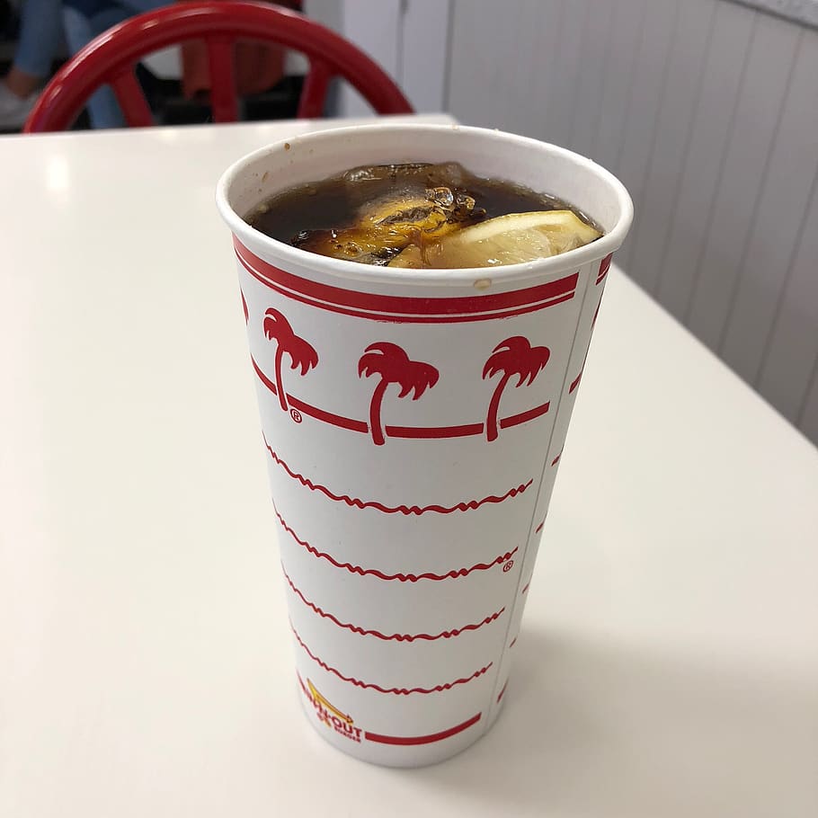 united states, mountain view, in-n-out burger, diet coke, soda, HD wallpaper