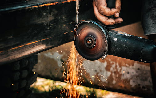 work, closeup, spark, sparks, grind, grinding, the trouble HD wallpaper