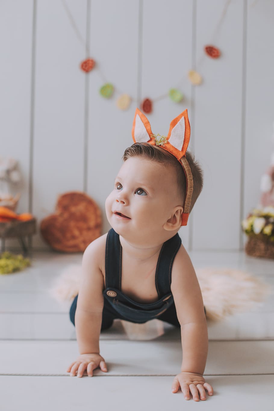 easter, child, baby, spring, children, decoration, nature, rabbit HD wallpaper