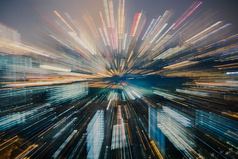 time-lapse photography, blur, abstract, motion, light, light trail, HD wallpaper