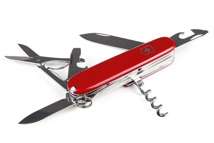 knife, army, object, tool, deadly, weapon, red, work tool, cut out HD wallpaper