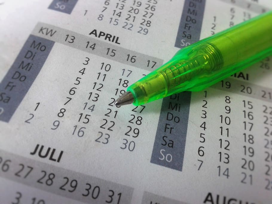 calendar, pen, object, paper, finance, number, currency, business HD wallpaper