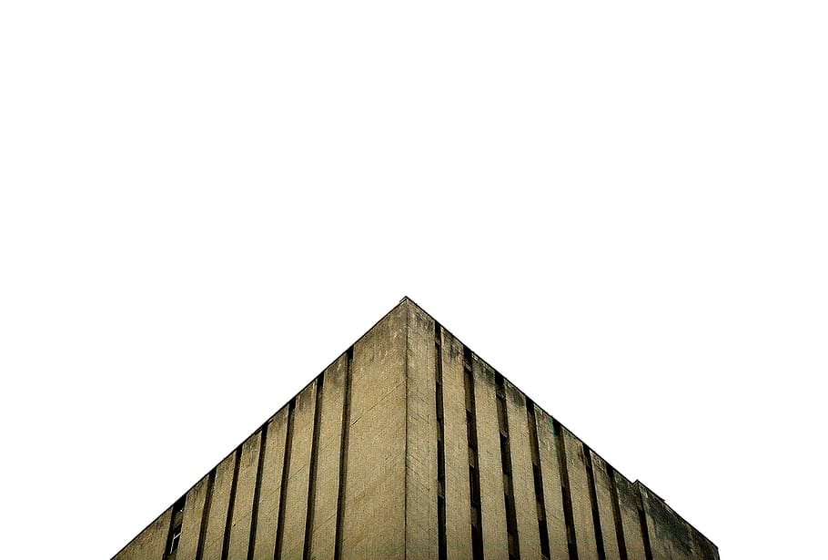 corner, house, builbing, brown, white, contrast, minimalism HD wallpaper