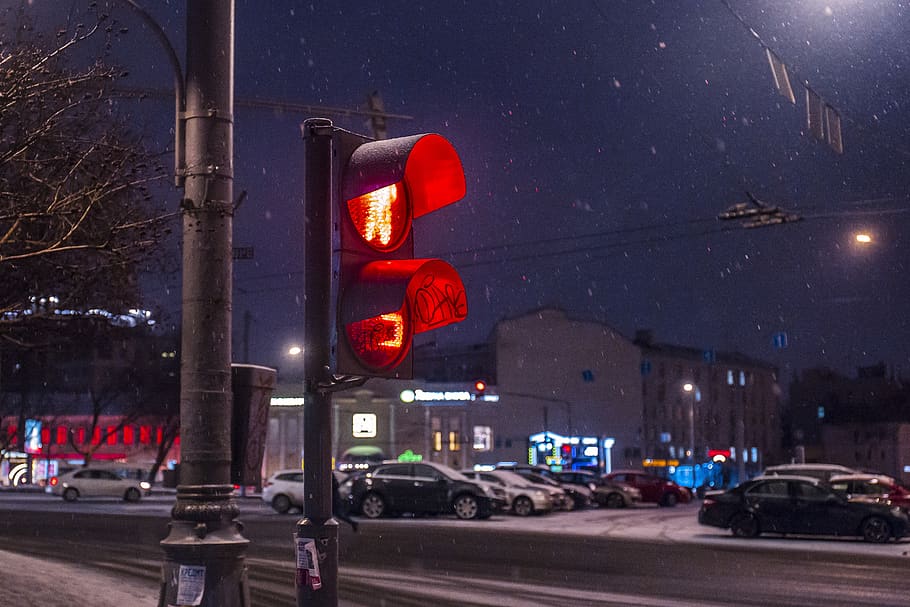 red walk light signage, traffic light, vehicle, automobile, transportation HD wallpaper