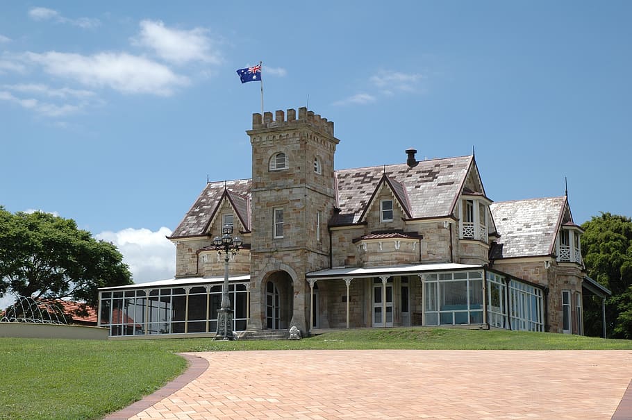 scottish, baronial, brisbane, built structure, architecture HD wallpaper