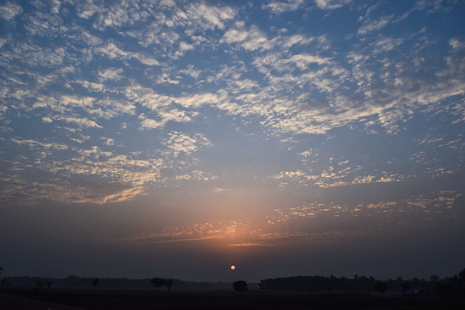 dramatic, sky, nature, landscape, weather, atmosphere, clouds HD wallpaper