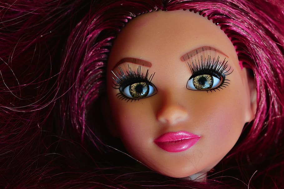 doll, pretty, face, eyes, beauty, hair, girl, play, children toys HD wallpaper