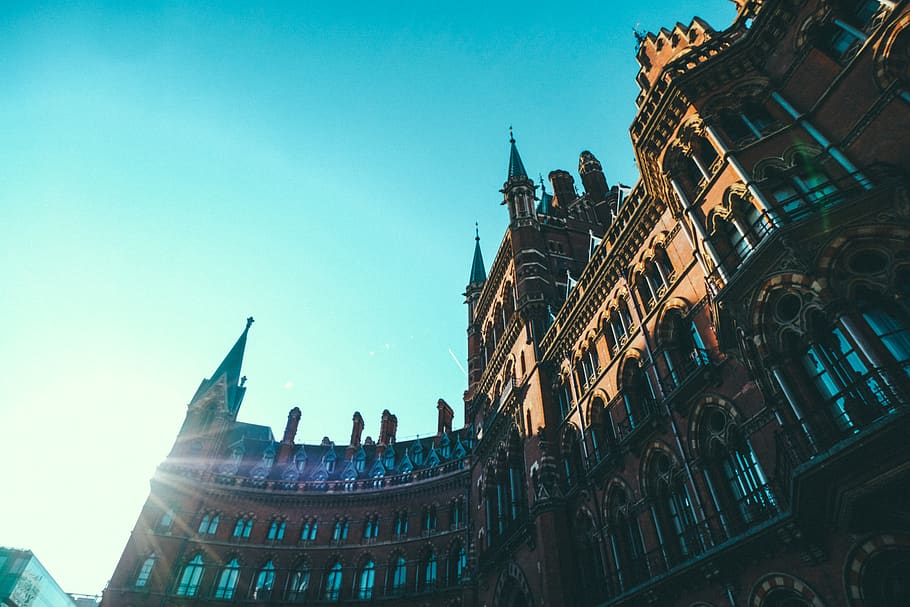 architecture, spire, steeple, building, tower, flare, light HD wallpaper