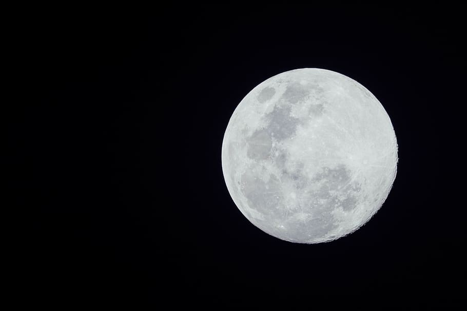 full moon display, night, space, astronomy, sky, circle, geometric shape HD wallpaper