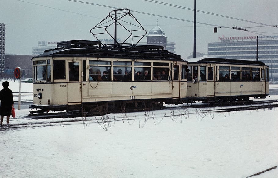 tram, chemnitz, 1975, historically, old, mode of transportation HD wallpaper