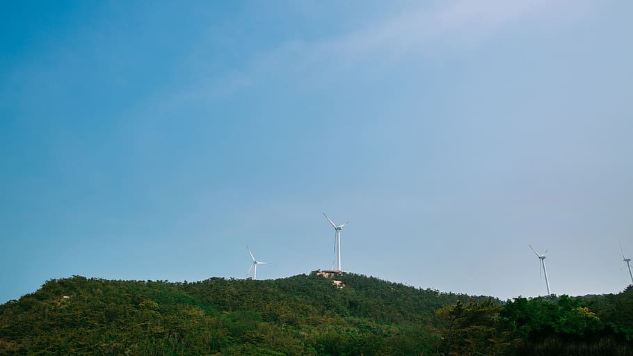 windmill, china, environmental conservation, fuel and power generation HD wallpaper