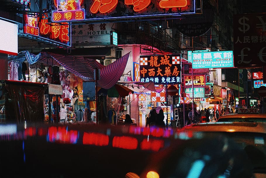 HD wallpaper: hong kong, street, hongkong, asia, neon, colours, mongkok ...