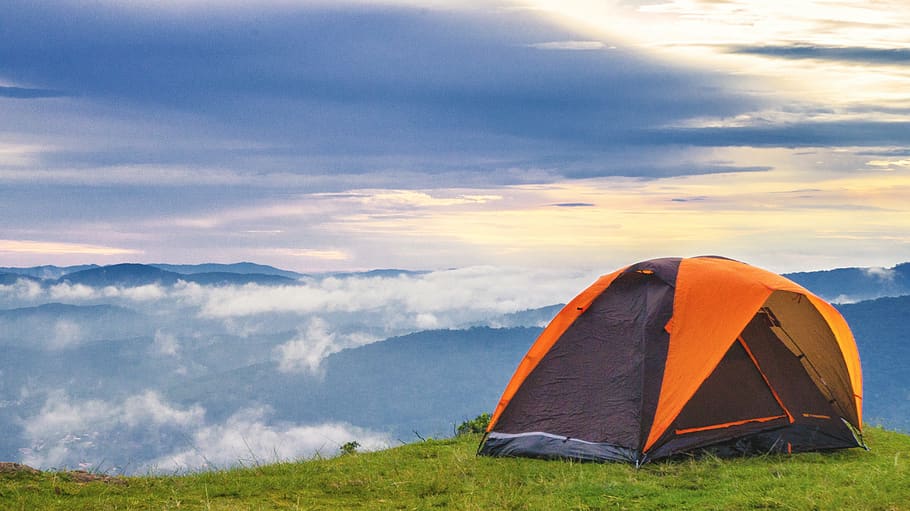 camping, adventure, the stake, leisure, tent, nature, trekking, HD wallpaper