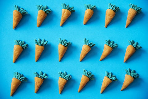 Flay Lay Photography of Carrots Decor, artificial, background HD wallpaper