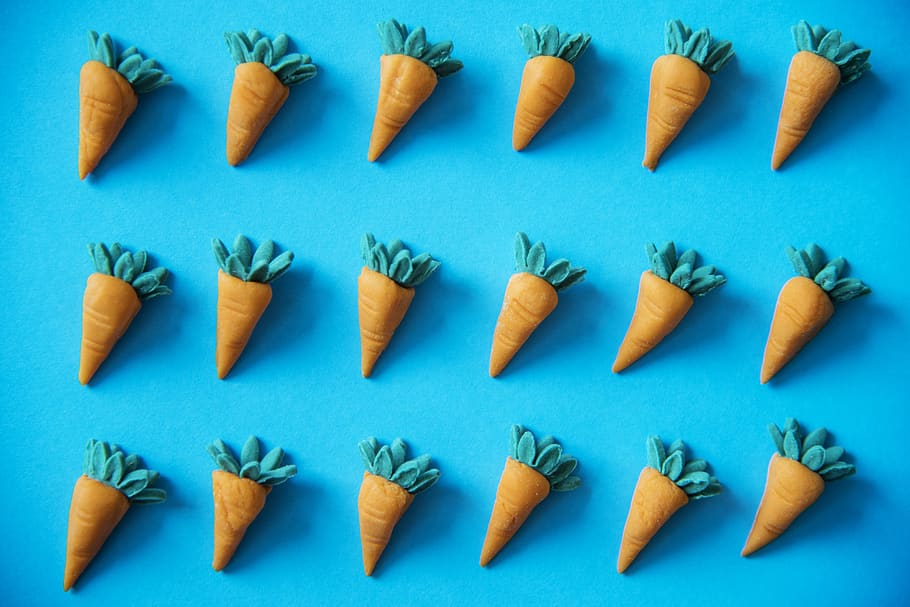 Flay Lay Photography of Carrots Decor, artificial, background HD wallpaper