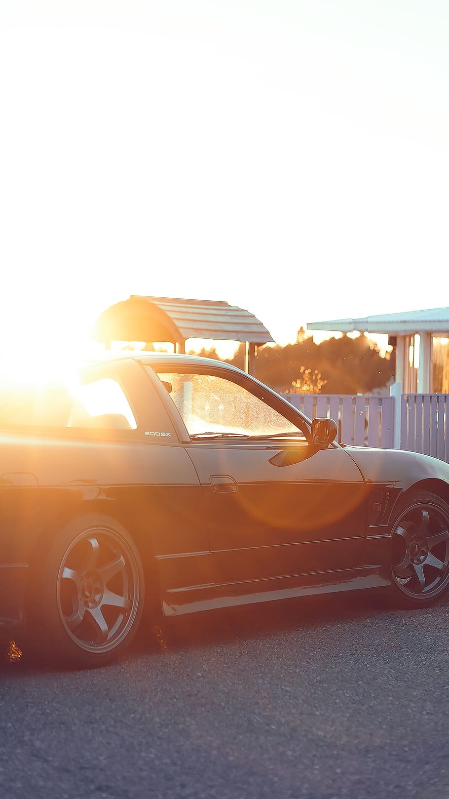 black car, mode of transportation, motor vehicle, land vehicle HD wallpaper