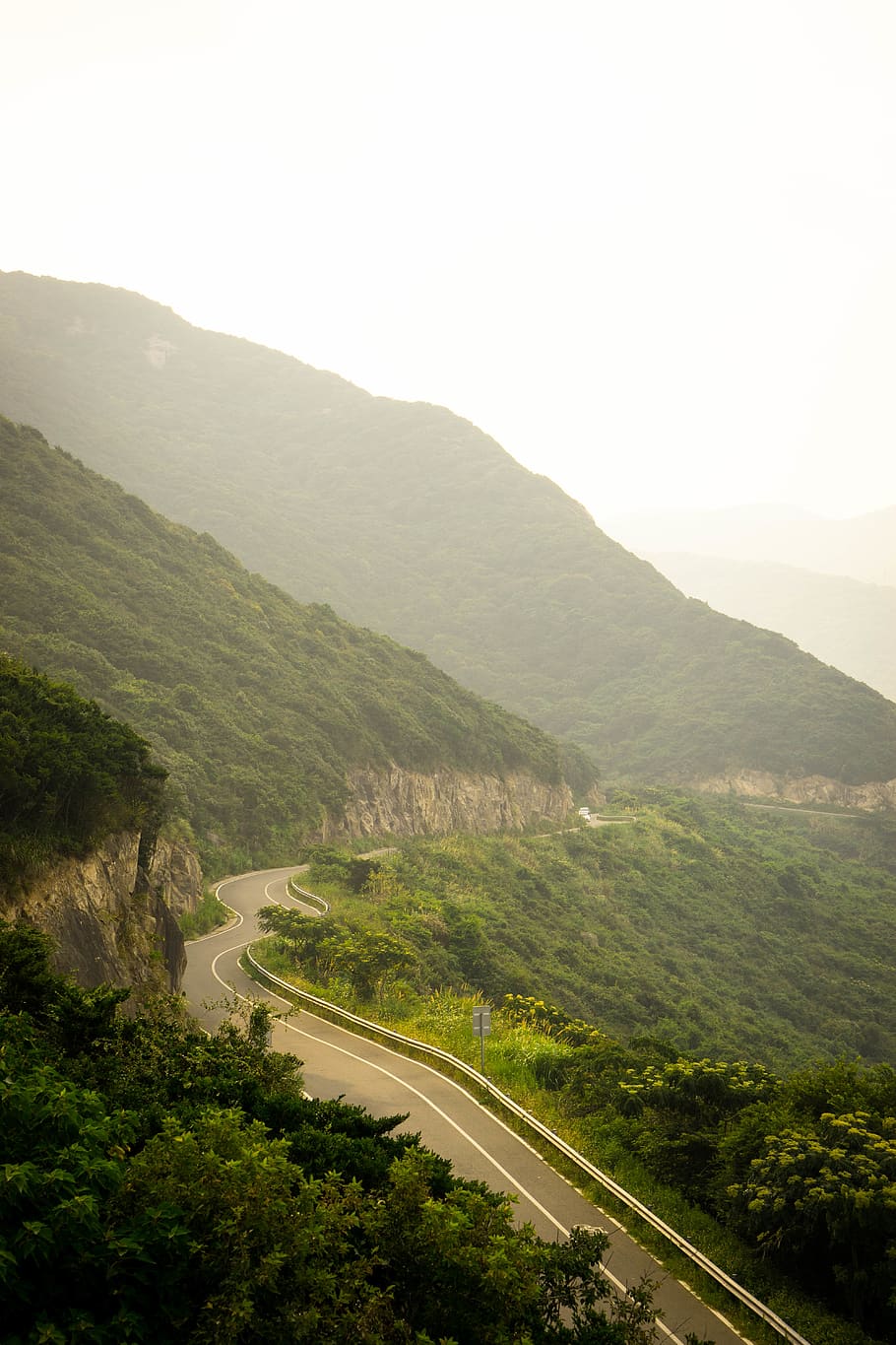 beach, ghat, sea, mountain, sky, road, nature, plant, scenics - nature HD wallpaper