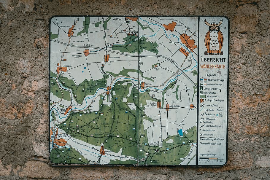 Ubersicht map board, wall - building feature, no people, day HD wallpaper