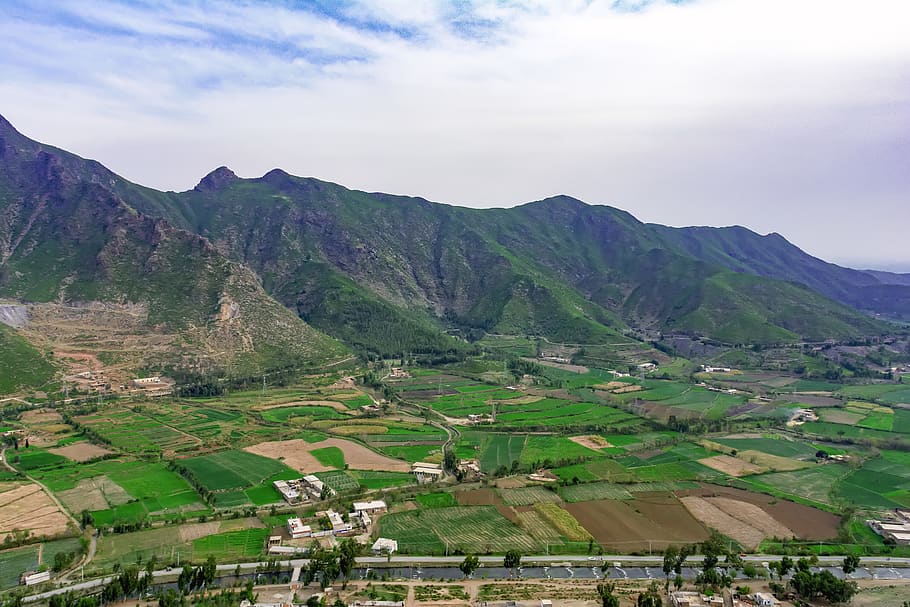 nature, outdoors, landscape, pakistan, countryside, field, scenery