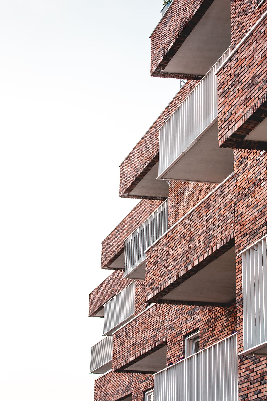 brown painted building, built structure, architecture, building exterior HD wallpaper