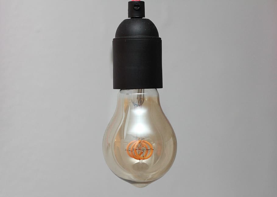 lamp, lightbulb, lighting, idea, light bulb, light fixture HD wallpaper