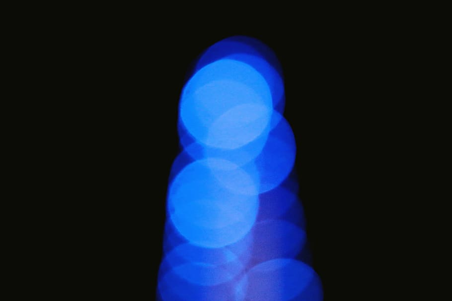 lights, blue, black background, illuminated, no people, light - natural phenomenon HD wallpaper