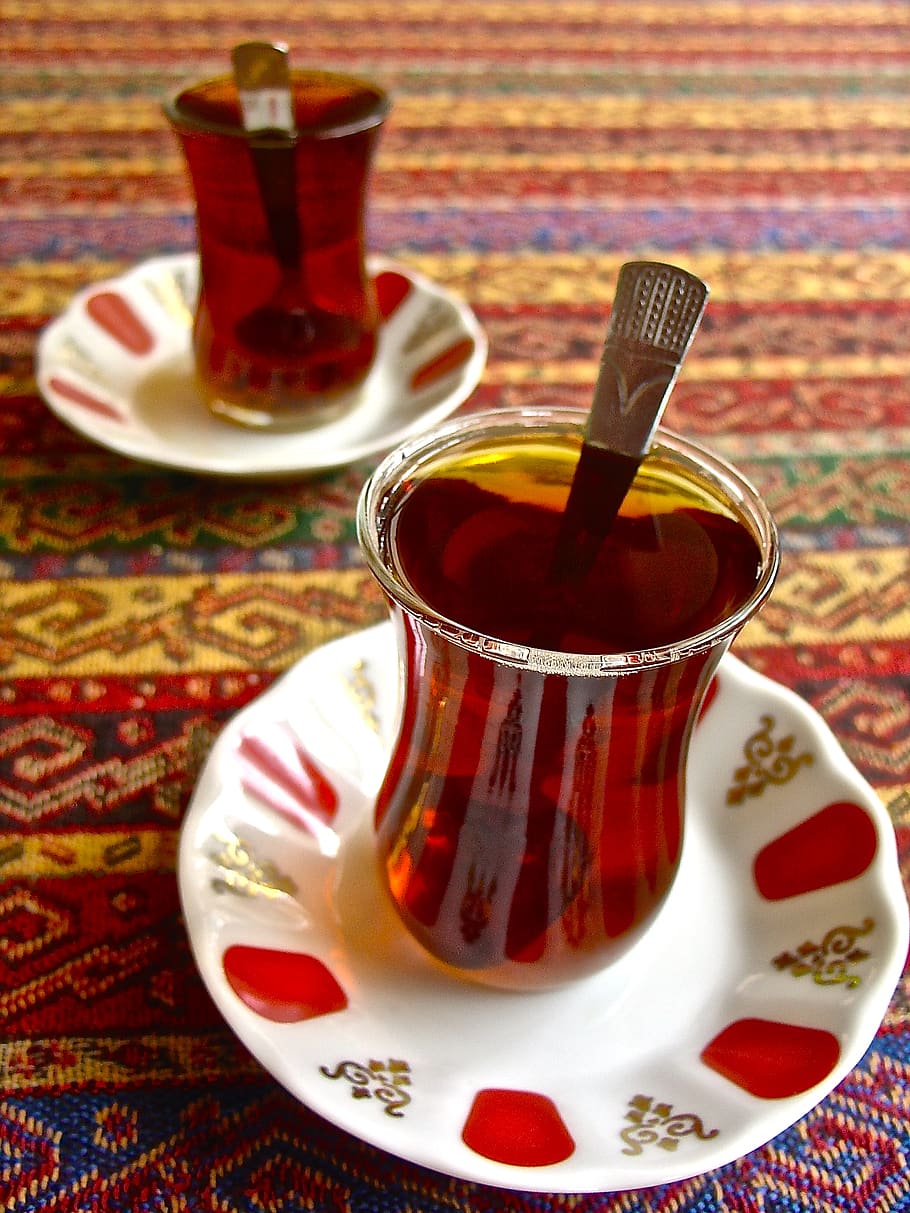 turkey, istanbul, tea, red, food and drink, cup, saucer, refreshment HD wallpaper