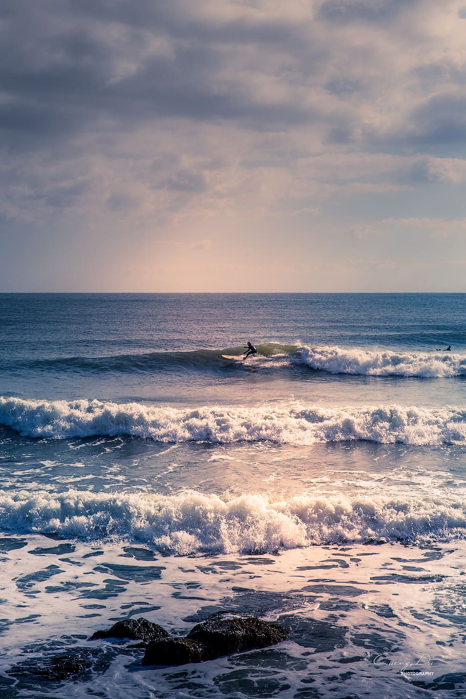 surf, rhode island, ocean, waves, sea, horizon over water, sky HD wallpaper