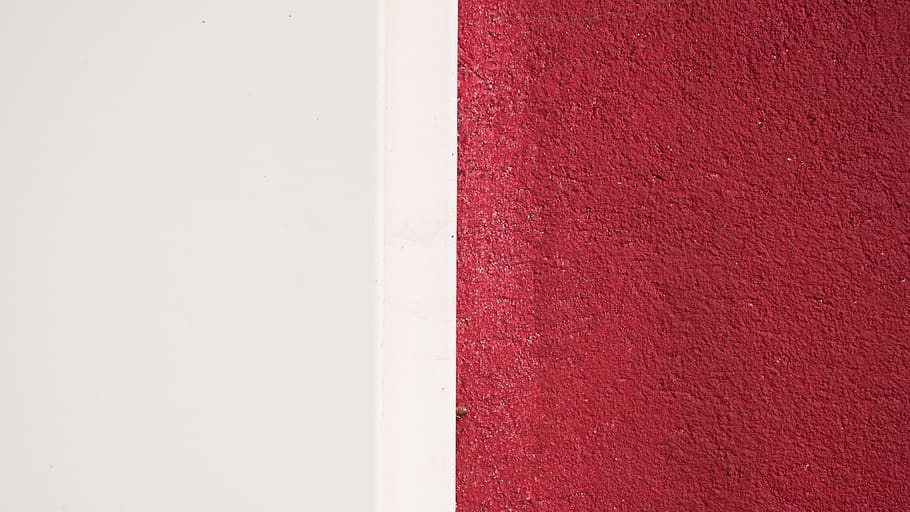 white and red concrete pavement, wall - building feature, white color HD wallpaper